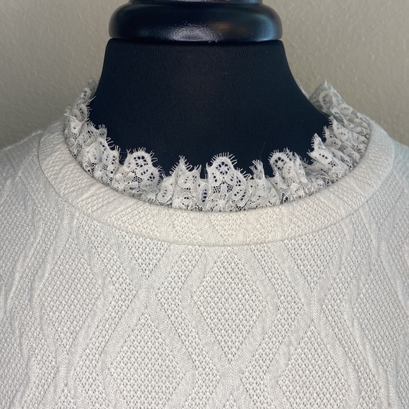 Cute Puff Sleeve Top Boho Chic Beige XL - Picture 2 of 7